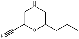 2-Morpholinecarbonitrile, 6-(2-methylpropyl)- Struktur