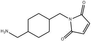 1H-Pyrrole-2,5-dione, 1-[[4-(aminomethyl)cyclohexyl]methyl]- Struktur