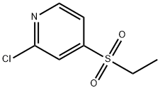 Pyridine, 2-chloro-4-(ethylsulfonyl)- Struktur