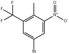 Benzene, 5-bromo-2-methyl-1-nitro-3-(trifluoromethyl)- Struktur