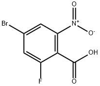 Benzoic acid, 4-bromo-2-fluoro-6-nitro- Struktur