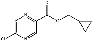 cyclopropylmethyl 5-chloropyrazine-2-carboxylate Struktur