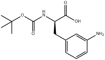 (R)-3-(3-AMINOPHENYL)-2-((TERT-BUTOXYCARBONYL)AMINO)PROPANOIC ACID Struktur