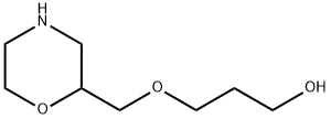 1-Propanol, 3-(2-morpholinylmethoxy)- Struktur