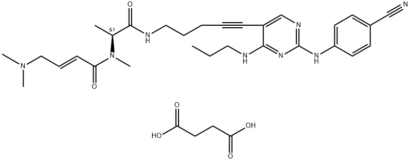 FLT3-IN-1 Succinate Struktur