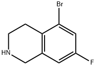 Isoquinoline, 5-bromo-7-fluoro-1,2,3,4-tetrahydro- Struktur