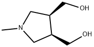 cis-(1-methylpyrrolidine-3，4-diyl)dimethanol Struktur