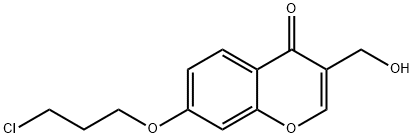 7-(3-chloropropoxy)-3-(hydroxymethyl)-4H-chromen-4-one(WX130333) Struktur