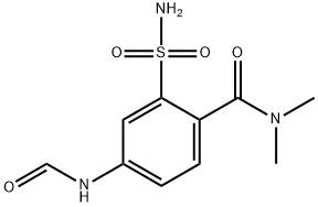 Benzamide, 2-(aminosulfonyl)-4-(formylamino)-N,N-dimethyl- Struktur