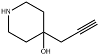 4-Piperidinol, 4-(2-propyn-1-yl)- Struktur