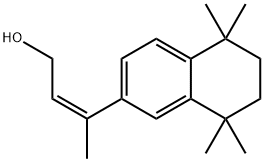 2-Buten-1-ol, 3-(5,6,7,8-tetrahydro-5,5,8,8-tetramethyl-2-naphthalenyl)-, (2Z)- Struktur