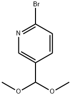 Pyridine, 2-bromo-5-(dimethoxymethyl)- Struktur