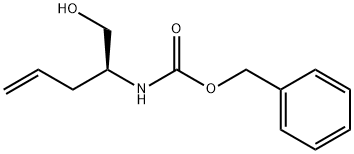 benzyl (S)-1-hydroxypent-4-en-2-ylcarbamate Struktur