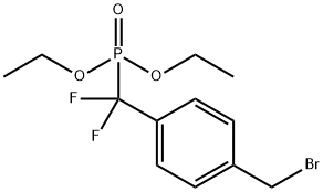 Phosphonic acid, P-[[4-(bromomethyl)phenyl]difluoromethyl]-, diethyl ester Struktur