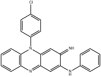 2-Phenazinamine, 5-(4-chlorophenyl)-3,5-dihydro-3-imino-N-phenyl- Struktur