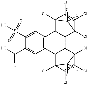 3-SULFO-2-NAPHTHOIC ACID, MG SALT-BIS (H EXACL-CYCLOPENTADIENE) TECH., MOI Struktur