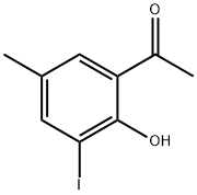 1-(2-Hydroxy-3-iodo-5-methylphenyl)ethanone Struktur