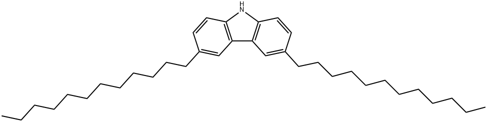 3,6-didodecyl-9H-carbazole Struktur