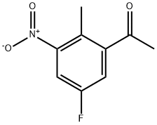 Ethanone, 1-(5-fluoro-2-methyl-3-nitrophenyl)- Struktur