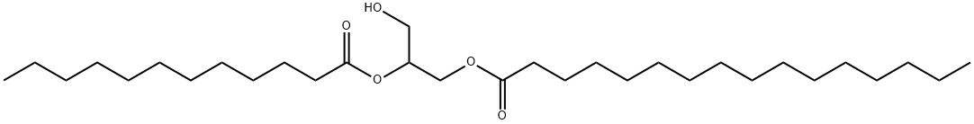 1-Palmitoyl-2-Lauroyl-rac-glycerol Struktur