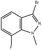 1H-Indazole, 3-bromo-7-fluoro-1-methyl- Struktur