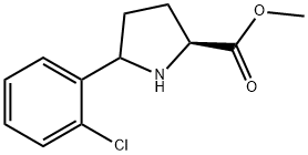 D-Proline, 5-(2-chlorophenyl)-, methyl ester, (5R)- Struktur