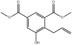 1,3-Benzenedicarboxylic acid, 5-hydroxy-4-(2-propen-1-yl)-, 1,3-dimethyl ester Struktur