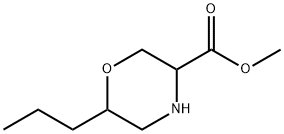 3-Morpholinecarboxylic acid, 6-propyl-,methylester Struktur