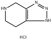 3H-1,2,3-Triazolo[4,5-c]pyridine, 4,5,6,7-tetrahydro-, hydrochloride (1:1) Struktur