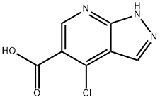 4-chloro-1H-pyrazolo[3,4-b]pyridine-5-carboxylic acid Struktur