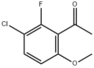 1-(3-Chloro-2-fluoro-6-methoxy-phenyl)-ethanone Struktur