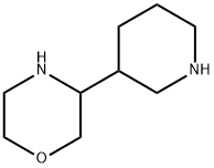 Morpholine, 3-(3-piperidinyl)- Struktur