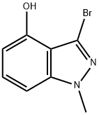 1H-Indazol-4-ol, 3-bromo-1-methyl- Struktur