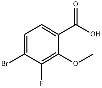 Benzoic acid, 4-bromo-3-fluoro-2-methoxy- Struktur