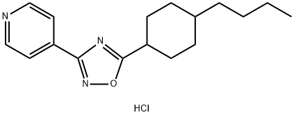 Pyridine, 4-[5-(4-butylcyclohexyl)-1,2,4-oxadiazol-3-yl]-, hydrochloride (1:1) Struktur