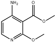 methyl 2-methoxy-4-amino nicotinate Struktur