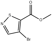 5-Isothiazolecarboxylic acid, 4-bromo-, methyl ester Struktur