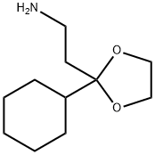 2-(2-cyclohexyl-1,3-dioxolan-2-yl)ethan-1-amine Struktur