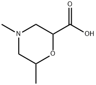 2-Morpholinecarboxylicacid,4,6-dimethyl- Struktur