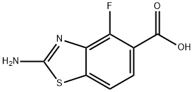 2-amino-4-fluoro-1,3-benzothiazole-5-carboxylic acid Struktur