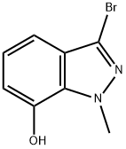 1H-Indazol-7-ol, 3-bromo-1-methyl- Struktur