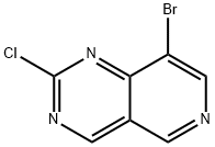 Pyrido[4,3-d]pyrimidine, 8-bromo-2-chloro- Struktur