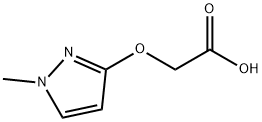 Acetic acid, 2-[(1-methyl-1H-pyrazol-3-yl)oxy]- Struktur