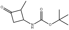 Carbamic acid, N-(2-methyl-3-oxocyclobutyl)-, 1,1-dimethylethyl ester Struktur