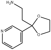 2-[2-(pyridin-3-yl)-1,3-dioxolan-2-yl]ethan-1-amine Struktur