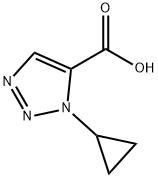 1H-1,2,3-Triazole-5-carboxylic acid, 1-cyclopropyl- Struktur