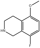 8-fluoro-5-methoxy-1,2,3,4-tetrahydroisoquinoline Struktur