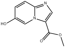 Imidazo[1,2-a]pyridine-3-carboxylic acid, 6-hydroxy-, methyl ester Struktur