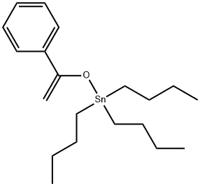 Stannane, tributyl[(1-phenylethenyl)oxy]- Struktur