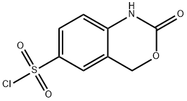 2H-3,1-Benzoxazine-6-sulfonyl chloride, 1,4-dihydro-2-oxo- Struktur